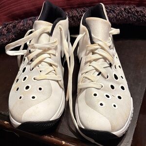 Nike Cream and Black Athletic Shoes